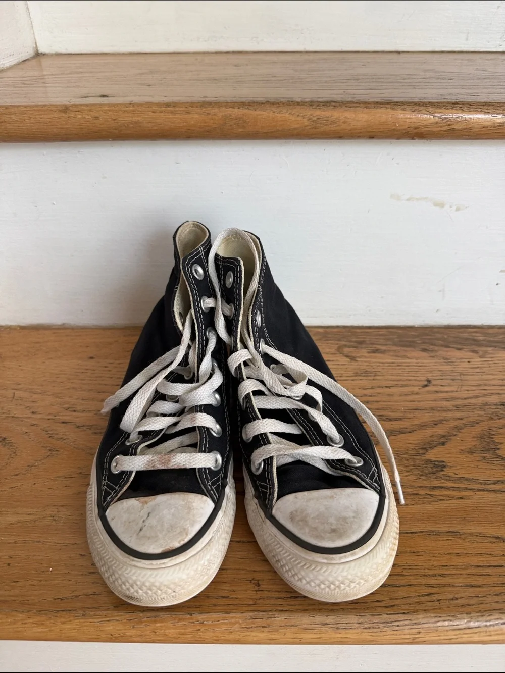 Converse Kids Black and White High-Top Sneakers